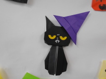 魔女の猫の折り紙の写真