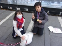 シェアドッグ運動会後の子どもの写真2