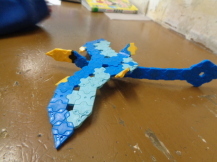ラキューで作った翼竜。